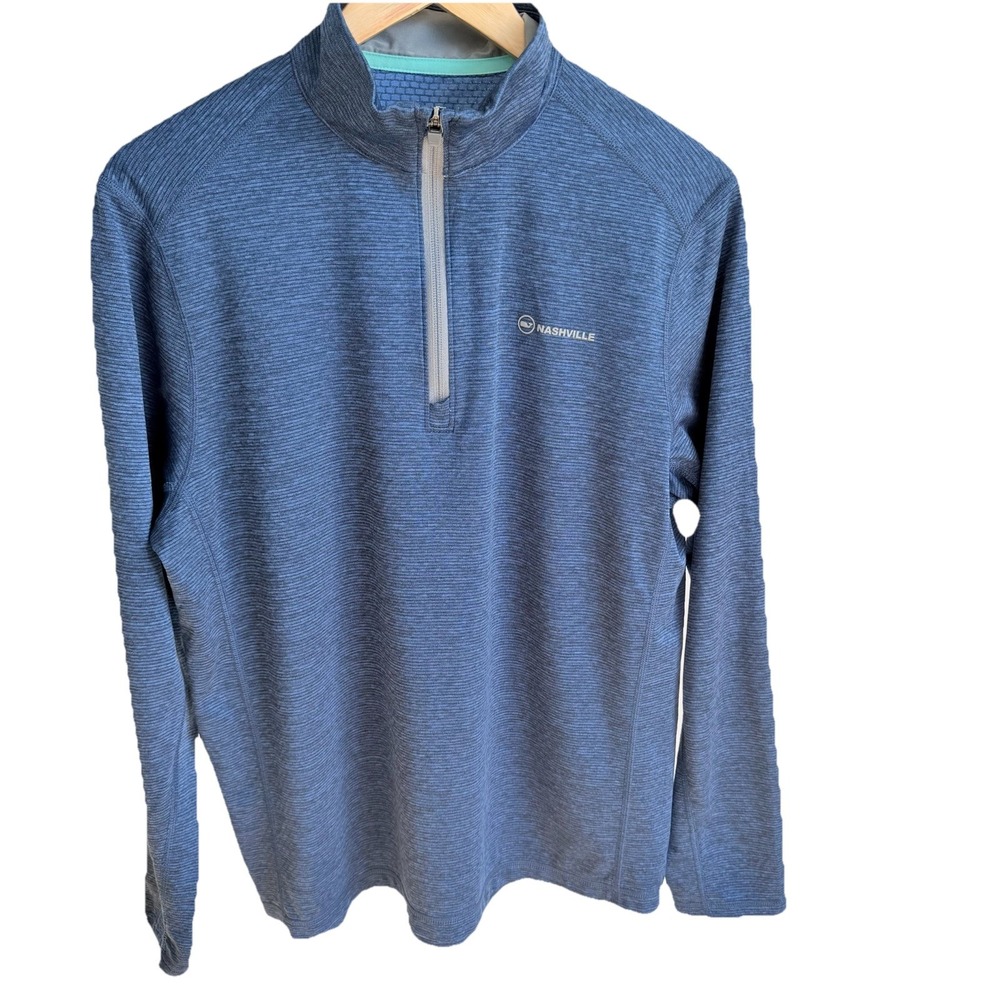 Vineyard Vines Sankaty 1/4 Zip Men's Med NASHVILLE Performance Thermal Pullover